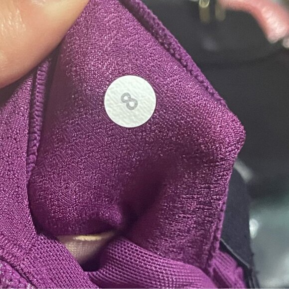 Lululemon Athletica Purple Built-in Shelf Bra Women's Tank Top Size 8 - Picture 8 of 8